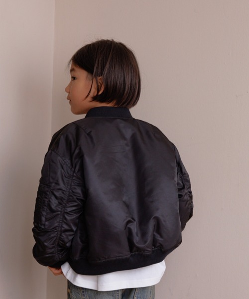 LOWRYS FARM(ローリーズファーム)の「MA-1 145157(MA-1・キッズ・ブラック/カーキ・130cm/140cm/150cm/110cm/120cm)」の6枚目の写真