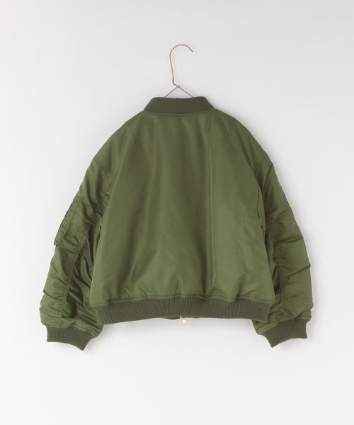 LOWRYS FARM(ローリーズファーム)の「MA-1 145157(MA-1・キッズ・ブラック/カーキ・130cm/140cm/150cm/110cm/120cm)」の14枚目の写真