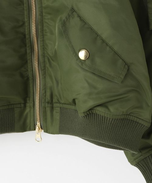 LOWRYS FARM(ローリーズファーム)の「MA-1 145157(MA-1・キッズ・ブラック/カーキ・130cm/140cm/150cm/110cm/120cm)」の19枚目の写真