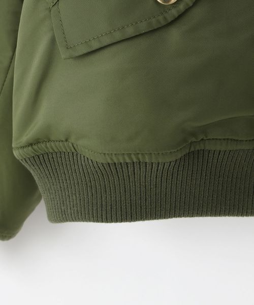 LOWRYS FARM(ローリーズファーム)の「MA-1 145157(MA-1・キッズ・ブラック/カーキ・130cm/140cm/150cm/110cm/120cm)」の17枚目の写真