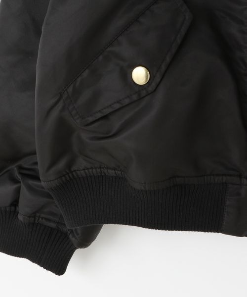 LOWRYS FARM(ローリーズファーム)の「MA-1 145157(MA-1・キッズ・ブラック/カーキ・130cm/140cm/150cm/110cm/120cm)」の11枚目の写真