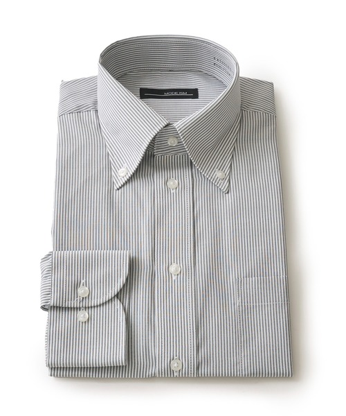 TETE HOMME(テットオム)の「アソート T/Cドレスシャツ / ボタンダウンビジネスシャツ(ビジネスシャツ・メンズ・ホワイト系2/ブルー/ホワイト系1/ホワイト系3/サックスブルー・X-LARGE/LARGE/MEDIUM)」の8枚目の写真