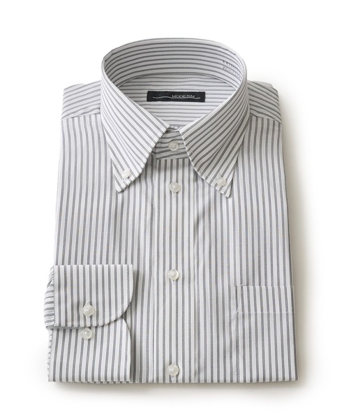 TETE HOMME(テットオム)の「アソート T/Cドレスシャツ / ボタンダウンビジネスシャツ(ビジネスシャツ・メンズ・ホワイト系2/ブルー/ホワイト系1/ホワイト系3/サックスブルー・X-LARGE/LARGE/MEDIUM)」の7枚目の写真