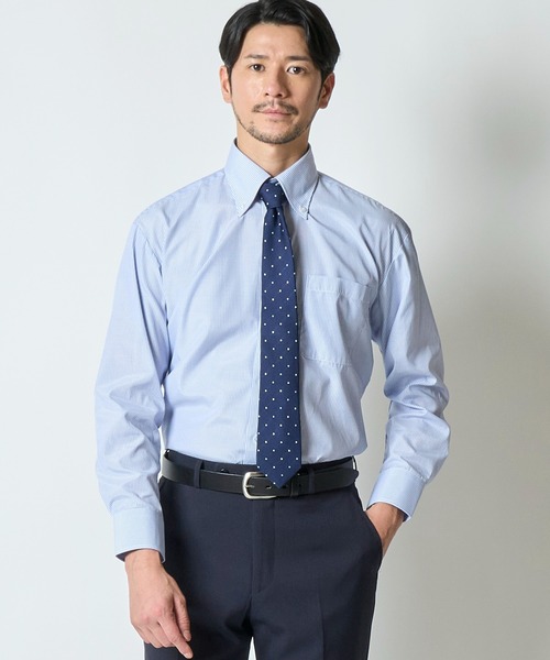 TETE HOMME(テットオム)の「アソート T/Cドレスシャツ / ボタンダウンビジネスシャツ(ビジネスシャツ・メンズ・ホワイト系2/ブルー/ホワイト系1/ホワイト系3/サックスブルー・X-LARGE/LARGE/MEDIUM)」の13枚目の写真