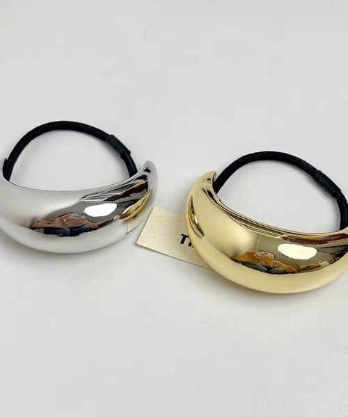 E&C closet…（イーアンドシークローゼット）の「ワイドメタルヘアゴム（ヘアゴム・レディース・シルバー/ゴールド・FREE）」の15枚目の写真