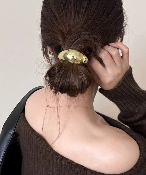 セール】ワイドメタルヘアゴム（ヘアゴム）｜E&C closet…（イーアンド