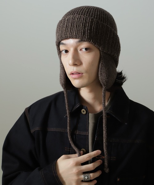 RACAL（ラカル）の「RACAL/別注 Ear Knit Watch（ニットキャップ/ビーニー・メンズ・ブラック/ホワイト/ブラウン/レッド・FREE）」の7枚目の写真