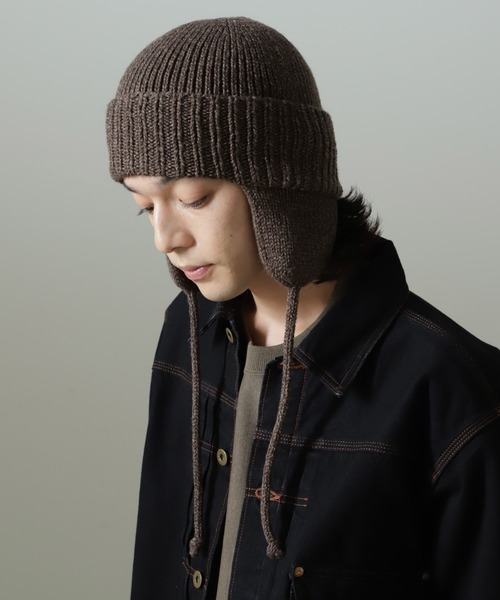 RACAL（ラカル）の「RACAL/別注 Ear Knit Watch（ニットキャップ/ビーニー・メンズ・ブラック/ホワイト/ブラウン/レッド・FREE）」の8枚目の写真