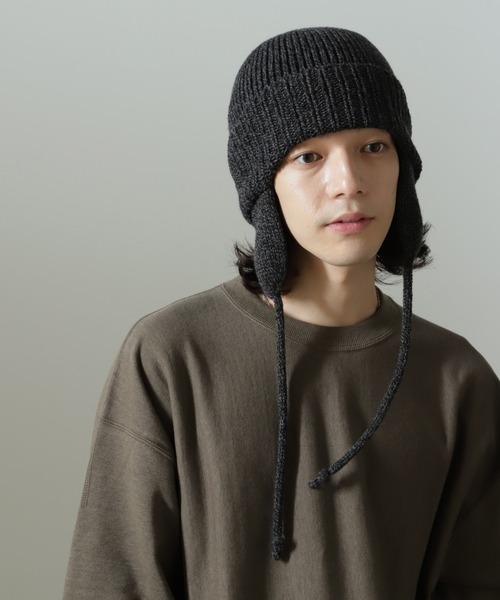 RACAL（ラカル）の「RACAL/別注 Ear Knit Watch（ニットキャップ/ビーニー・メンズ・ブラック/ホワイト/ブラウン/レッド・FREE）」の11枚目の写真
