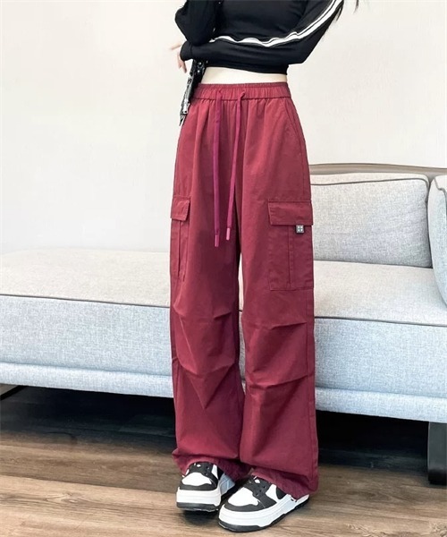 FREE STYLISTS(フリー スタイリスト)の「メンズライクルーズカーゴパンツ(カーゴパンツ・レディース・ブラック/カーキ/ワイン・M/L/S)」の21枚目の写真