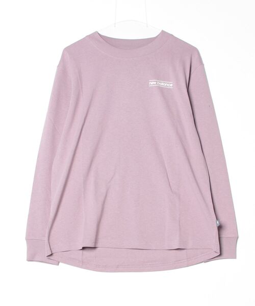 NEW BALANCE(ニューバランス)の「ニューバランス New Balance ロングスリーブTシャツ_リラックスドシステムグラフィック(Tシャツ/カットソー・レディース・ホワイト/ブラック/ライラック・S/M/L/XL)」の1枚目の写真