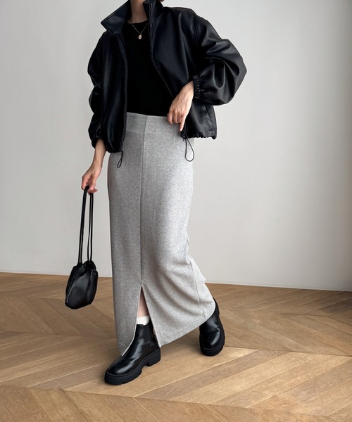 CANAL JEAN（キャナルジーン）の「diggity スタンドカラー合皮ブルゾン