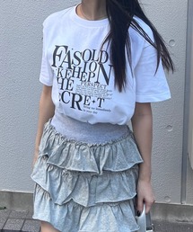 英字半袖Tシャツ
