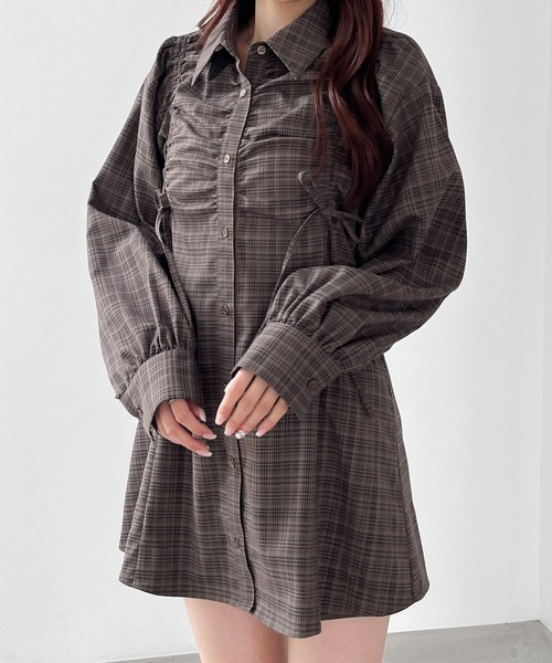 Heather（ヘザー）の「ドロストリボンチュニックシャツ 148934（シャツ