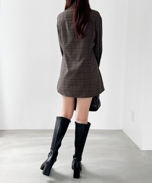 Heather（ヘザー）の「ドロストリボンチュニックシャツ　148934（シャツ/ブラウス・レディース・アイボリー/ブラウン系その他/ブラウン・FREE）」の13枚目の写真