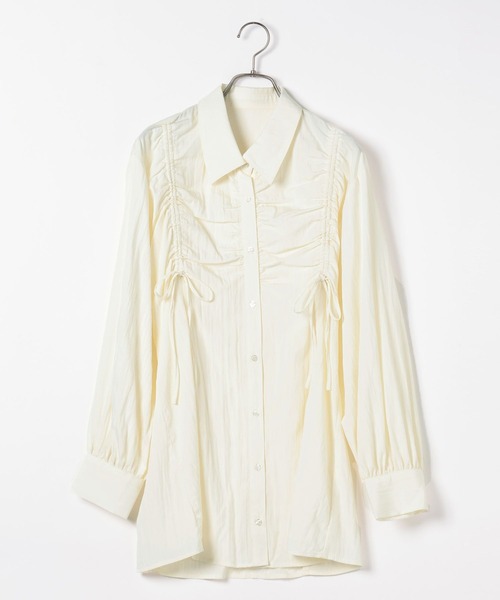 Heather（ヘザー）の「ドロストリボンチュニックシャツ　148934（シャツ/ブラウス・レディース・アイボリー/ブラウン系その他/ブラウン・FREE）」の17枚目の写真