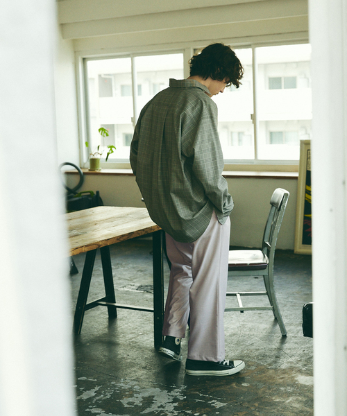 417 EDIFICE（フォーワンセブンエディフィス）の「【LE JAPON】 Akita Wool レギュラーシャツ（シャツ/ブラウス・メンズ・チャコールグレー/ブラック/ベージュ/ブラウン・SMALL/MEDIUM/LARGE）」の22枚目の写真