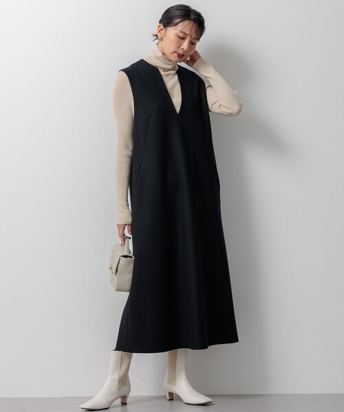 23区(ニジュウサンク)の「ウールミルドジャージー ジャンパースカート(ワンピース・レディース・グレー系/ブラック系/ブラウン系・38/40)」の9枚目の写真