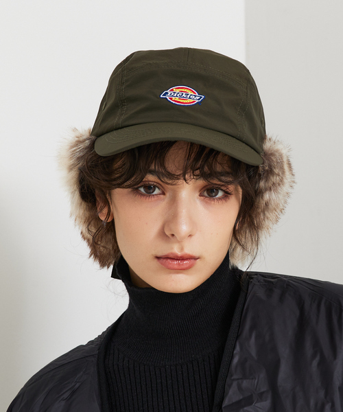 Dickies(ディッキーズ)の「【DICKIES/ディッキーズ】EX FUR EARMUFF JET CAP/耳当てファーキャップ(キャップ・メンズ・ブラック/ベージュ/カーキ/ダークオレンジ・フリー)」の3枚目の写真