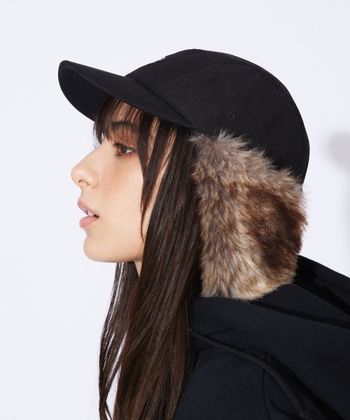 Dickies(ディッキーズ)の「【DICKIES/ディッキーズ】EX FUR EARMUFF JET CAP/耳当てファーキャップ(キャップ・メンズ・ブラック/ベージュ/カーキ/ダークオレンジ・フリー)」の5枚目の写真