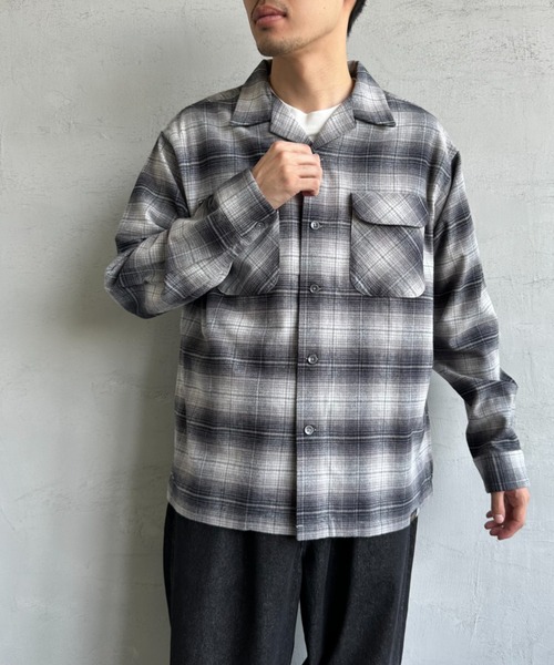 PENDLETON/ペンドルトン] オープンカラー チェックネルシャツ 50s 60s