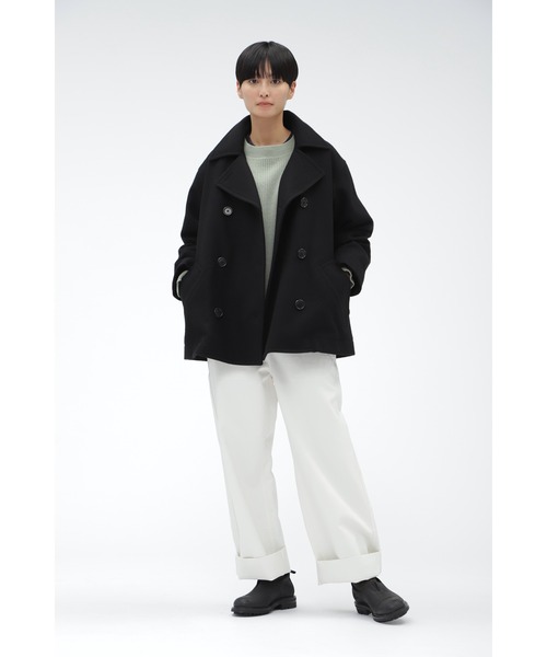 MHL.（エムエイチエル）の「LAMBSWOOL（ニット/セーター・レディース・ホワイト/セージグリーン・2）」の12枚目の写真