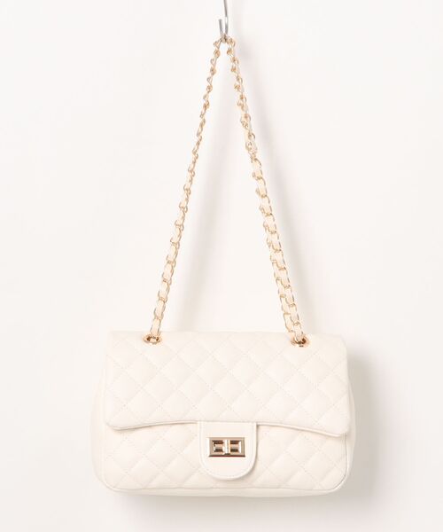 GORGE(ゴージ)の「《キルティング×チェーン》ルルナ2WAYショルダーBAG レディース 斜め掛け オールシーズン(ショルダーバッグ・レディース・ベージュ/ブラック/ライトピンク/アイボリー/ブルー・F)」の8枚目の写真