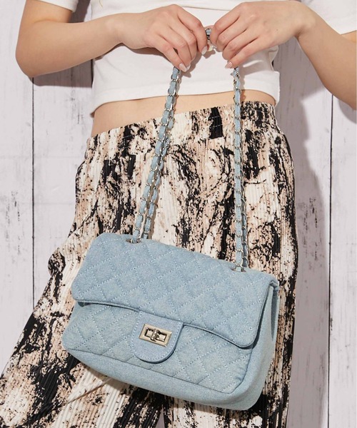 GORGE(ゴージ)の「《キルティング×チェーン》ルルナ2WAYショルダーBAG レディース 斜め掛け オールシーズン(ショルダーバッグ・レディース・ベージュ/ブラック/ライトピンク/アイボリー/ブルー・F)」の10枚目の写真