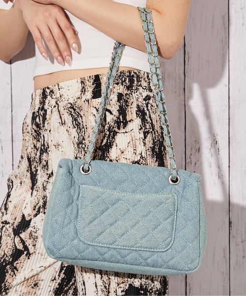 GORGE(ゴージ)の「《キルティング×チェーン》ルルナ2WAYショルダーBAG レディース 斜め掛け オールシーズン(ショルダーバッグ・レディース・ベージュ/ブラック/ライトピンク/アイボリー/ブルー・F)」の12枚目の写真
