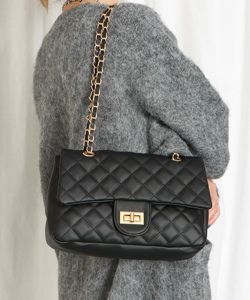 GORGE(ゴージ)の「《キルティング×チェーン》ルルナ2WAYショルダーBAG レディース 斜め掛け オールシーズン(ショルダーバッグ・レディース・ベージュ/ブラック/ライトピンク/アイボリー/ブルー・F)」の19枚目の写真