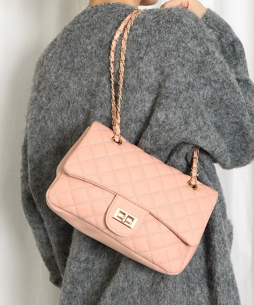 GORGE(ゴージ)の「《キルティング×チェーン》ルルナ2WAYショルダーBAG レディース 斜め掛け オールシーズン(ショルダーバッグ・レディース・ベージュ/ブラック/ライトピンク/アイボリー/ブルー・F)」の21枚目の写真