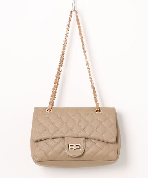 GORGE(ゴージ)の「《キルティング×チェーン》ルルナ2WAYショルダーBAG レディース 斜め掛け オールシーズン(ショルダーバッグ・レディース・ベージュ/ブラック/ライトピンク/アイボリー/ブルー・F)」の14枚目の写真