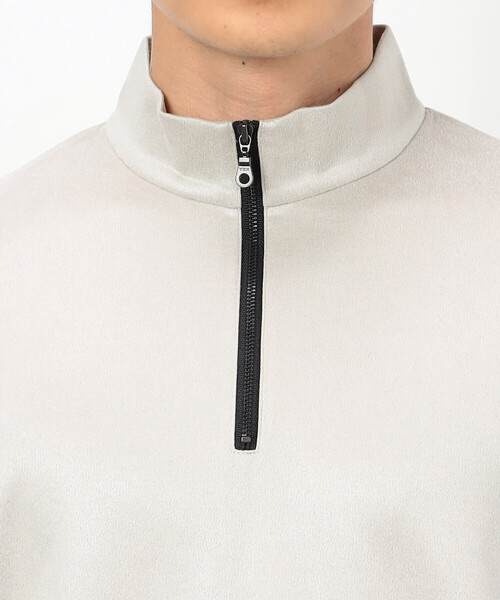 COMME CA ISM（コムサイズム）の「スエードタッチ ハーフジップ プルオーバー（Tシャツ/カットソー・メンズ・チャコール/グレー/ブルー・MEDIUM/LARGE）」の16枚目の写真