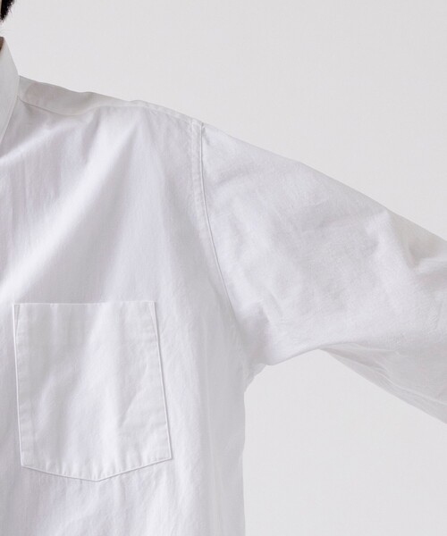 nanamica(ナナミカ)の「【nanamica / ナナミカ】Regular Collar Wind Shirt(テーラードジャケット・メンズ・サックスブルー/ホワイト・M/L)」の3枚目の写真