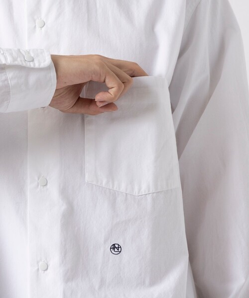 nanamica(ナナミカ)の「【nanamica / ナナミカ】Regular Collar Wind Shirt(テーラードジャケット・メンズ・サックスブルー/ホワイト・M/L)」の5枚目の写真