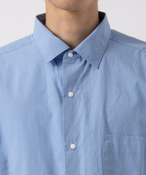 nanamica(ナナミカ)の「【nanamica / ナナミカ】Regular Collar Wind Shirt(テーラードジャケット・メンズ・サックスブルー/ホワイト・M/L)」の13枚目の写真