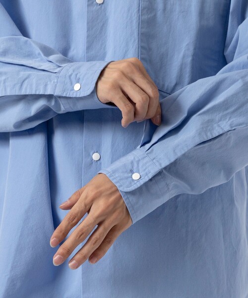 nanamica(ナナミカ)の「【nanamica / ナナミカ】Regular Collar Wind Shirt(テーラードジャケット・メンズ・サックスブルー/ホワイト・M/L)」の16枚目の写真