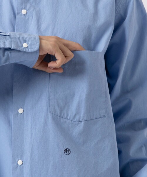 nanamica(ナナミカ)の「【nanamica / ナナミカ】Regular Collar Wind Shirt(テーラードジャケット・メンズ・サックスブルー/ホワイト・M/L)」の17枚目の写真