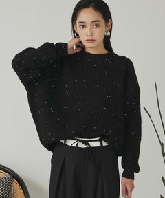 DOUBLE STANDARD CLOTHING ラインストーンロゴプルオーバー セール】ラインストーンロゴプルオーバー（スウェット）｜DOUBLE