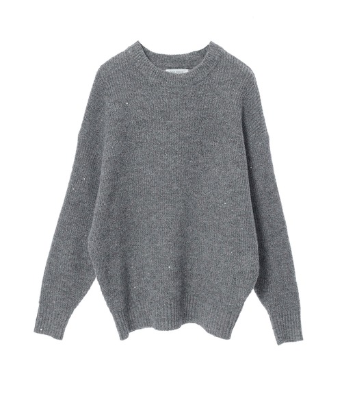 専用です★GOLDEN ♡グレー♡ニット GOLDEN W S BOYFRIEND KNIT CREW NECK COTTON WITH LOGO（ニット