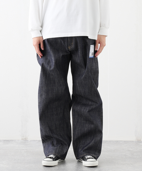 BAYCREW'S DEPO(ベイクルーズデポ)の「【IN STRU(MEN-TAL) / インストルメンタル】SELVAGE DENIM BAGGY PAN(デニムパンツ・メンズ・ブルー系その他/ブラック・48/46)」の4枚目の写真
