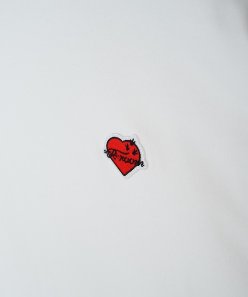 #Re:room（リルーム）の「ハートアイコンワッペンロングスリーブ（Tシャツ/カットソー・メンズ・ブラック/ホワイト・L-XL/M-L/S-M）」の15枚目の写真