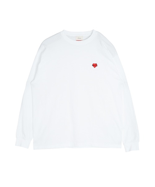 #Re:room（リルーム）の「ハートアイコンワッペンロングスリーブ（Tシャツ/カットソー・メンズ・ブラック/ホワイト・L-XL/M-L/S-M）」の12枚目の写真
