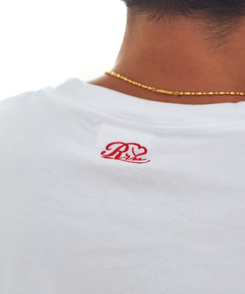 #Re:room（リルーム）の「ハートアイコンワッペンロングスリーブ（Tシャツ/カットソー・メンズ・ブラック/ホワイト・L-XL/M-L/S-M）」の9枚目の写真