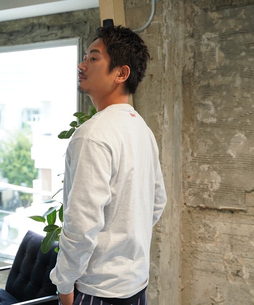 #Re:room（リルーム）の「ハートアイコンワッペンロングスリーブ（Tシャツ/カットソー・メンズ・ブラック/ホワイト・L-XL/M-L/S-M）」の7枚目の写真