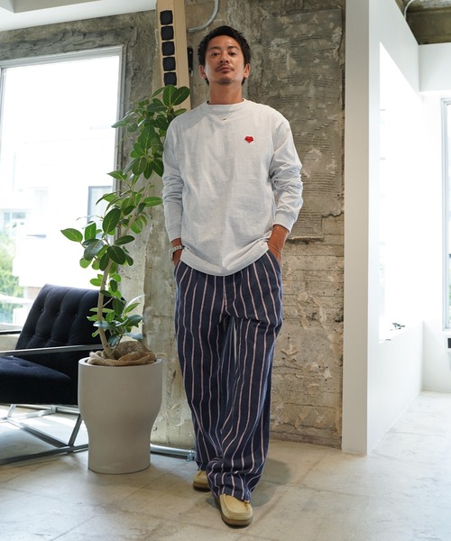 #Re:room（リルーム）の「ハートアイコンワッペンロングスリーブ（Tシャツ/カットソー・メンズ・ブラック/ホワイト・L-XL/M-L/S-M）」の21枚目の写真