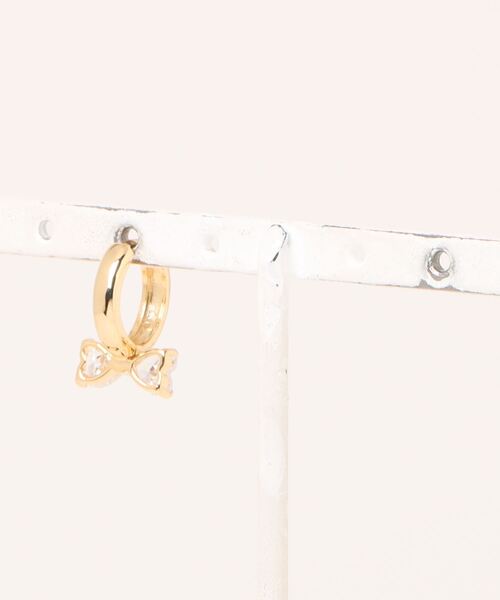 flower(フラワー)の「クリスタルリボンピアス(ピアス(片耳用)・レディース・シルバー/ゴールド・FREE)」の20枚目の写真