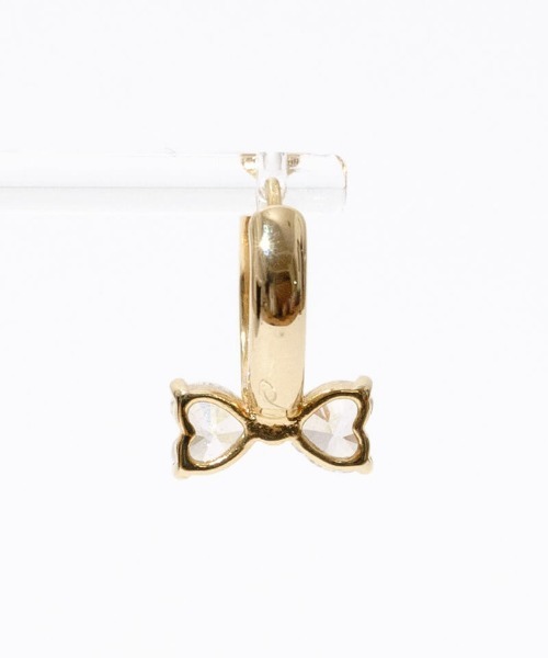 flower(フラワー)の「クリスタルリボンピアス(ピアス(片耳用)・レディース・シルバー/ゴールド・FREE)」の13枚目の写真