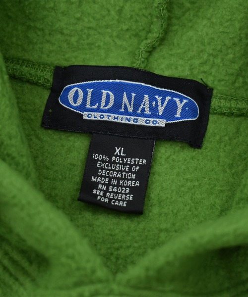OLD NAVY（オールドネイビー）の「【ヴィンテージ古着】90’s OLD NAVY フリースフーディ（パーカー・メンズ・グリーン・X-LARGE）」の4枚目の写真
