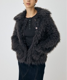 FEATHER YARN OVERSIZED カーディガン